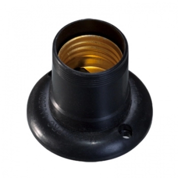 SUPORTE SOQUETE PARA LAMPADA FIXO PRETO COMUM 30032