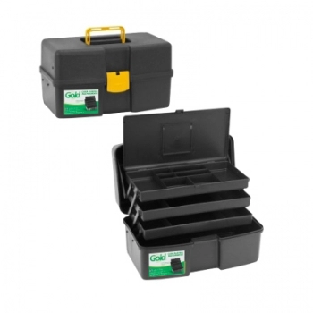 CAIXA FERRAMENTAS PLASTICA MEDIA COM 3 BANDEJAS 4043