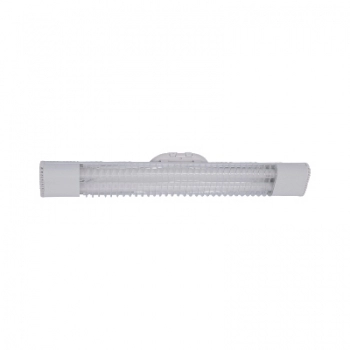 LUMINARIA VAZIA BRANCA PARA LAMPADA LED 2X10W 60CM