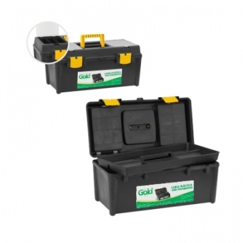 CAIXA FERRAMENTAS PLASTICA GRANDE COM BANDEJA 4035