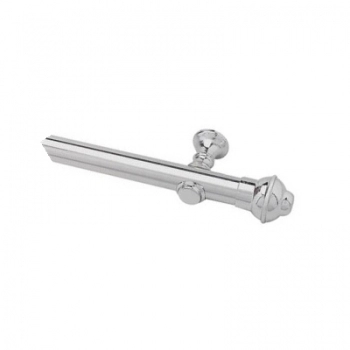 KIT VARAO PARA CORTINA MEDIO SIMPLES CROMADO 2,0M