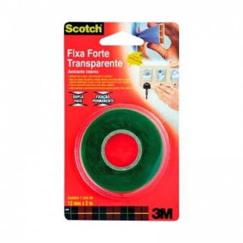 FITA DUPLA FACE 3M FIXA FORTE 12MM X 2,0M