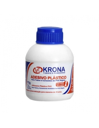 ADESIVO PARA TUBOS DE PVC KRONA 175G COM PINCEL