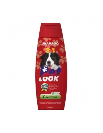 SHAMPOO PARA CAES PETLOOK 3 EM 1 CITRONELA 500ML