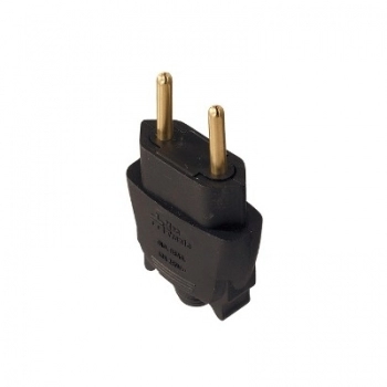 PLUGUE PINO MACHO PRETO 2P 10A 1501.106 - 39217