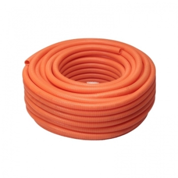 ELETRODUTO CORRUGADO LARANJA TRAMONTINA 1 P. ROLO COM 25M