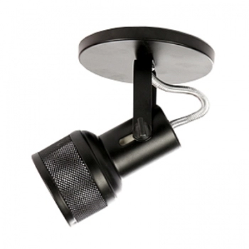 SPOT BOCAL TELA PRETO 1 LAMPADA