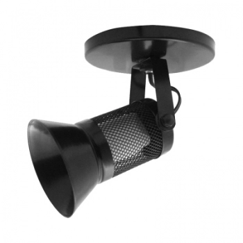 SPOT TELINHA PRETO 1 LAMPADA