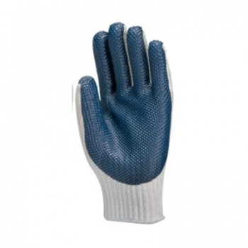 LUVA MALHA VULCANIZADA AZUL/PRETA 9G - DA36105/RUBBERBLACK
