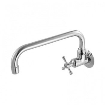 TORNEIRA INOX GIRATORIA PAREDE BAIXA MEBER 1166 C24 1/4 V