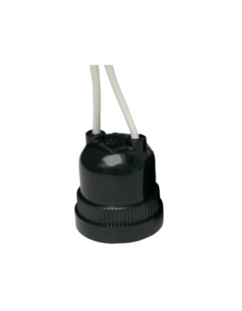 SUPORTE SOQUETE PARA LAMPADA PENDENTE COM RABICHO PRETO 30031