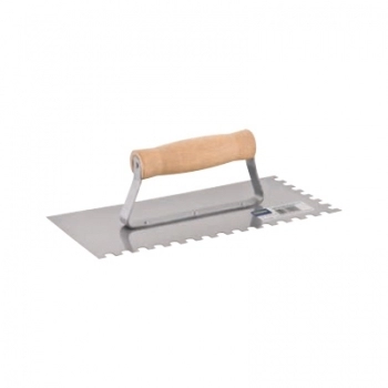 DESEMPENADEIRA DE ACO DENTADA CABO MADEIRA 12X24CM