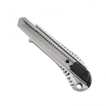 ESTILETE PROFISSIONAL EM METAL LARGO 18MM