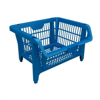 CESTO PLASTICO EXPOSITOR AZUL