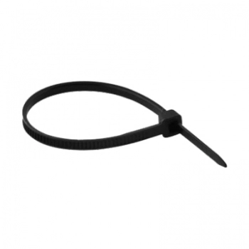 ABRACADEIRA NYLON PRETA 30CMX4.8CM PCTE COM 100UN