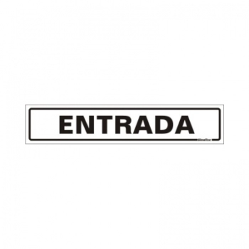 PLACA DE SINALIZACAO 5X25CM ENTRADA 200AF