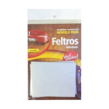 FELTRO ANTI RISCO RETANGULAR BRANCO 100X75MM COM 04UN 1833
