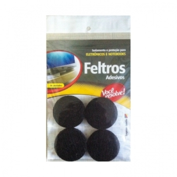 FELTRO REFRIGERACAO NOTEBOOK E ELETRONICOS PRETO 45MM COM 4UN 1916