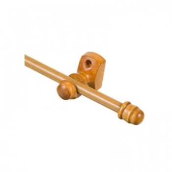 KIT VARAO PARA CORTINA MEDIO SIMPLES CEREJEIRA 3,0M