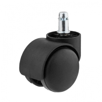 RODIZIO GIRATORIO 50MM COM PINO 10 BUCHA PLAST PRETO 5138