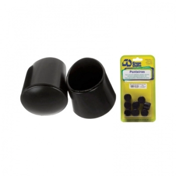 PONTEIRA PVC EXTERNA PRETA 1/2 EMBALAGEM COM 8 UN 1812