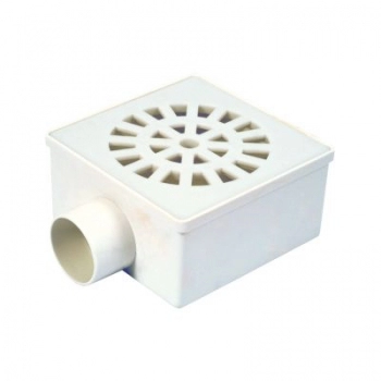 RALO QUADRADO SIFONADO BRANCO 100X53X40MM