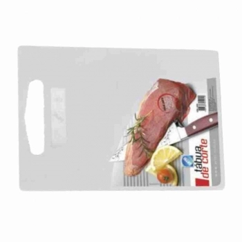 TABUA DE CORTE PLASTICA BRANCA 28,5X19,5CM