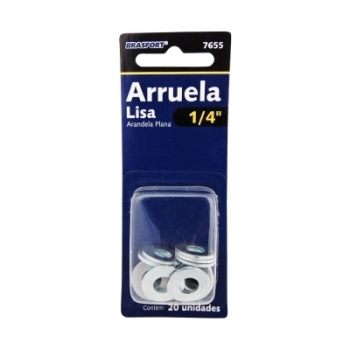ENCARTELADO BRASF. ARRUELA LISA (C) 1/4" C/20 7655