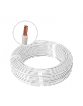 FIO FLEXIVEL TOP 1,5MM BRANCO ROLO COM 100M