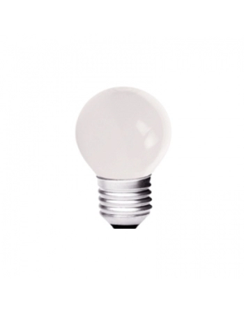 LAMPADA INCANDESCENTE BOLINHA 15W LEITOSA E27 127V