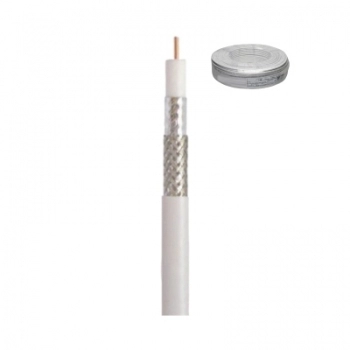 FIO CABO COAXIAL RG59 MALHA 67 ROLO COM 100M