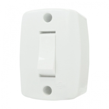 INTERRUPTOR SOBREPOR ROBUSTO 1 TECLA PARALELA BRANCO ILUMI 165531