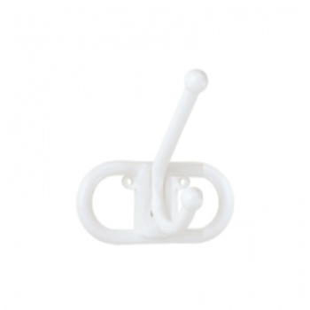 CABIDE PLASTICO 1 GANCHO GRANDE BRANCO 502-2