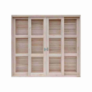 JANELA MADEIRA EUCALIPTO COM VENEZIANA 1,20X1,0M