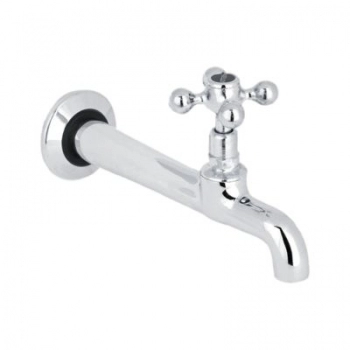 TORNEIRA INOX FIXA PAREDE 18CM 1158 C33