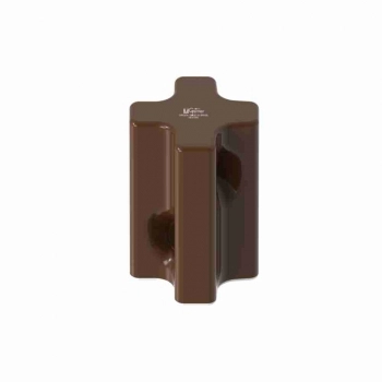 ISOLADOR PORCELANA CASTANHA 60X40MM