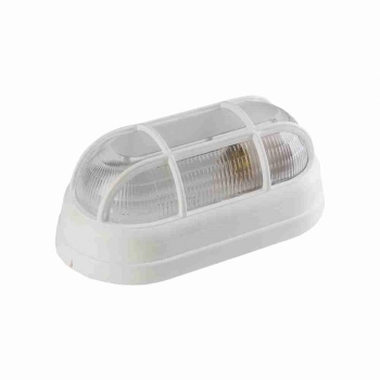 LUMINARIA TARTARUGA OVAL POLICARBONATO 1 LAMPADA BRANCA