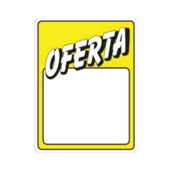 PLACA DE SINALIZACAO 20X30CM OFERTA