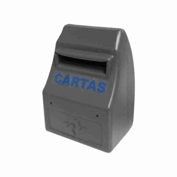 CAIXA DE CORREIO PLASTICA PARA GRADE CINZA