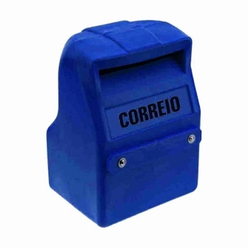 CAIXA DE CORREIO PLASTICA PARA GRADE AZUL ROYAL