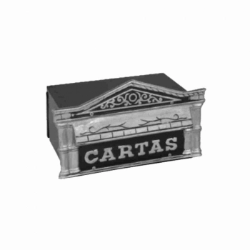 CAIXA DE CORREIO PARA GRADE E MURO POPULAR COLONIAL EM ACO OURO