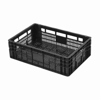 CAIXA PLASTICA VAZADA 26L MS16 PRETA