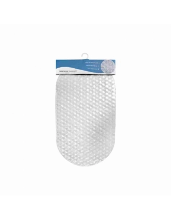 TAPETE PARA BANHEIRO PVC CRISTAL FLEXIVEL 30X48CM