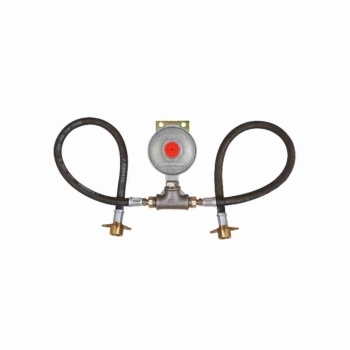 REGULADOR GAS CONJUNTO 2 MANGUEIRAS 2XP45 7KG/H SAIDA 3/8 NPT (I)