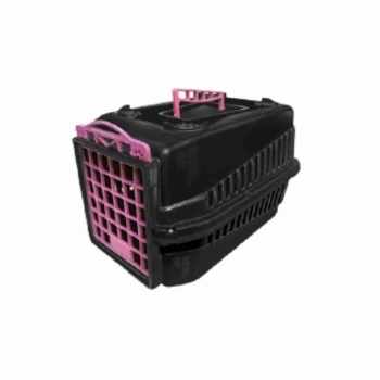 CAIXA PARA TRANSPORTE PET CACHORRO E GATO N 1 ROSA