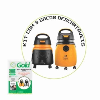 SACO PARA ASPIRADOR DE PÓ KIT COM 03 UN ELECTROLUX ACQUA POWER AQP20/GT30N