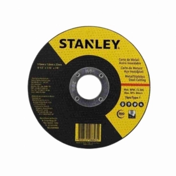 DISCO CORTE ACO INOX CORTE FINO 4.1/2X1,0MM STANLEY
