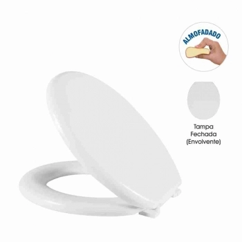 ASSENTO SANITARIO UNIVERSAL ALMOFADADO BRANCO ASTRA TPK/AS