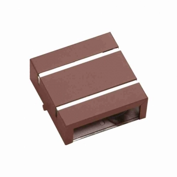 ARANDELA ALUMINIO DECORATIVA 2 FOCOS 2 FRISOS 4X11CM MARROM
