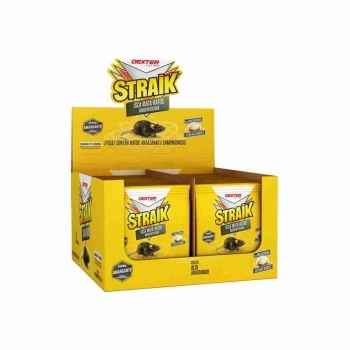 RATICIDA GRANULADO DISPLAY COM 40 PCTE DE 25G (1KG) STRAIK